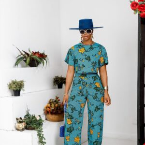 ADUN AFRICAN PRINT HIGH WAIST PANT