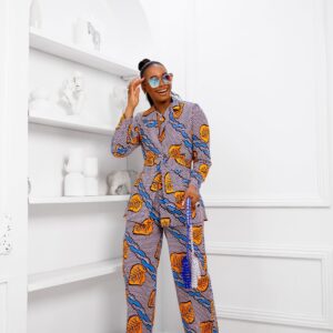 ZYLA AFRICAN PRINT SUIT SET [MULTICOLOR]
